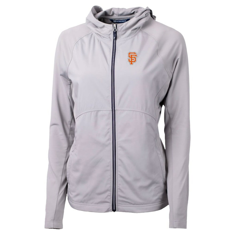 San Francisco Giants Cutter & Buck Women's City Connect Adapt Eco Knit Hybrid Recycled Full-Zip Hoodie discount