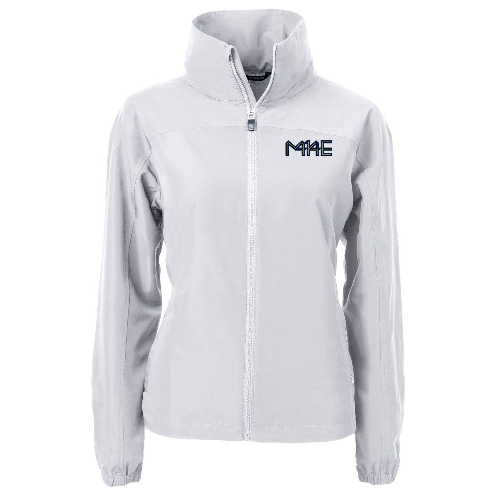 Milwaukee Brewers Cutter & Buck Women's City Connect Charter Eco Recycled Full-Zip Jacket Lifestyle