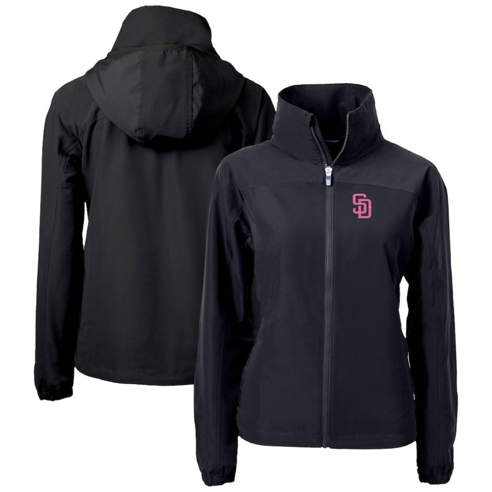 San Diego Padres Cutter & Buck Women's City Connect Charter Eco Recycled Full-Zip Jacket On Sale