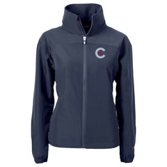 Chicago Cubs Cutter & Buck Women's City Connect Charter Eco Recycled Full-Zip Jacket Lifestyle