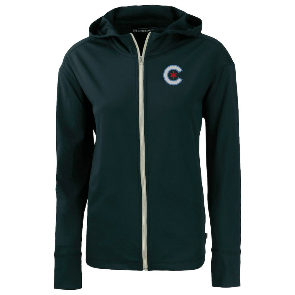 Chicago Cubs Cutter & Buck Women's City Connect Daybreak Eco Recycled Full-Zip Hoodie Online