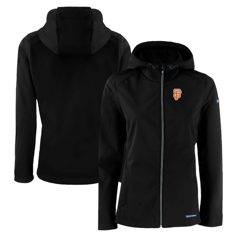 San Francisco Giants Cutter & Buck Women's City Connect Evoke Eco Softshell Recycled Full-Zip Hoodie Jacket Online