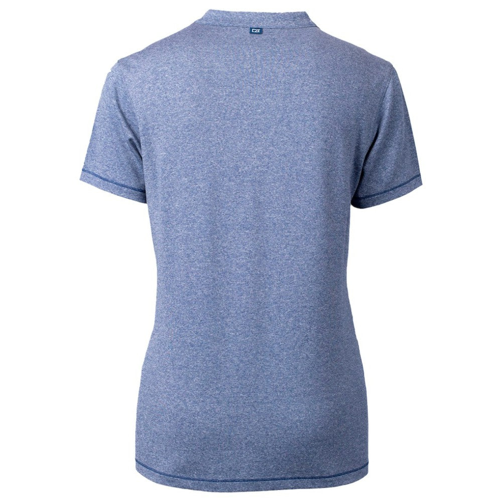 Chicago Cubs Cutter & Buck Women's City Connect Forge Heathered Stretch Blade Top for sale