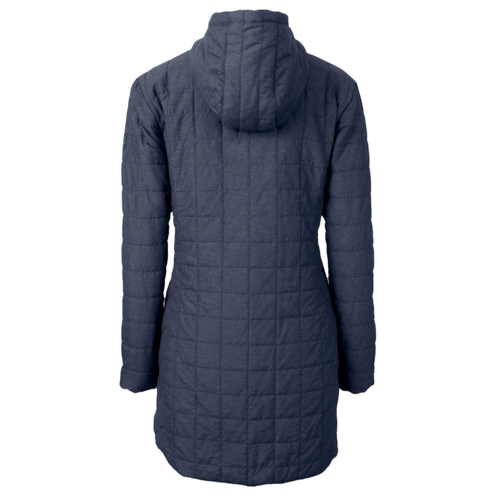 Chicago Cubs Cutter & Buck Women's City Connect Rainier PrimaLoft Eco Insulated Hooded Long Coat Online