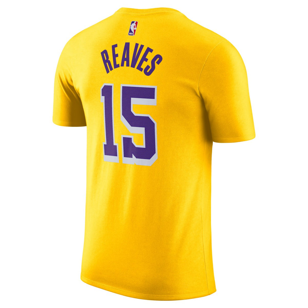 Nike - Austin Reaves Los Angeles Lakers Icon Edition Name & Number T-Shirt - Gold