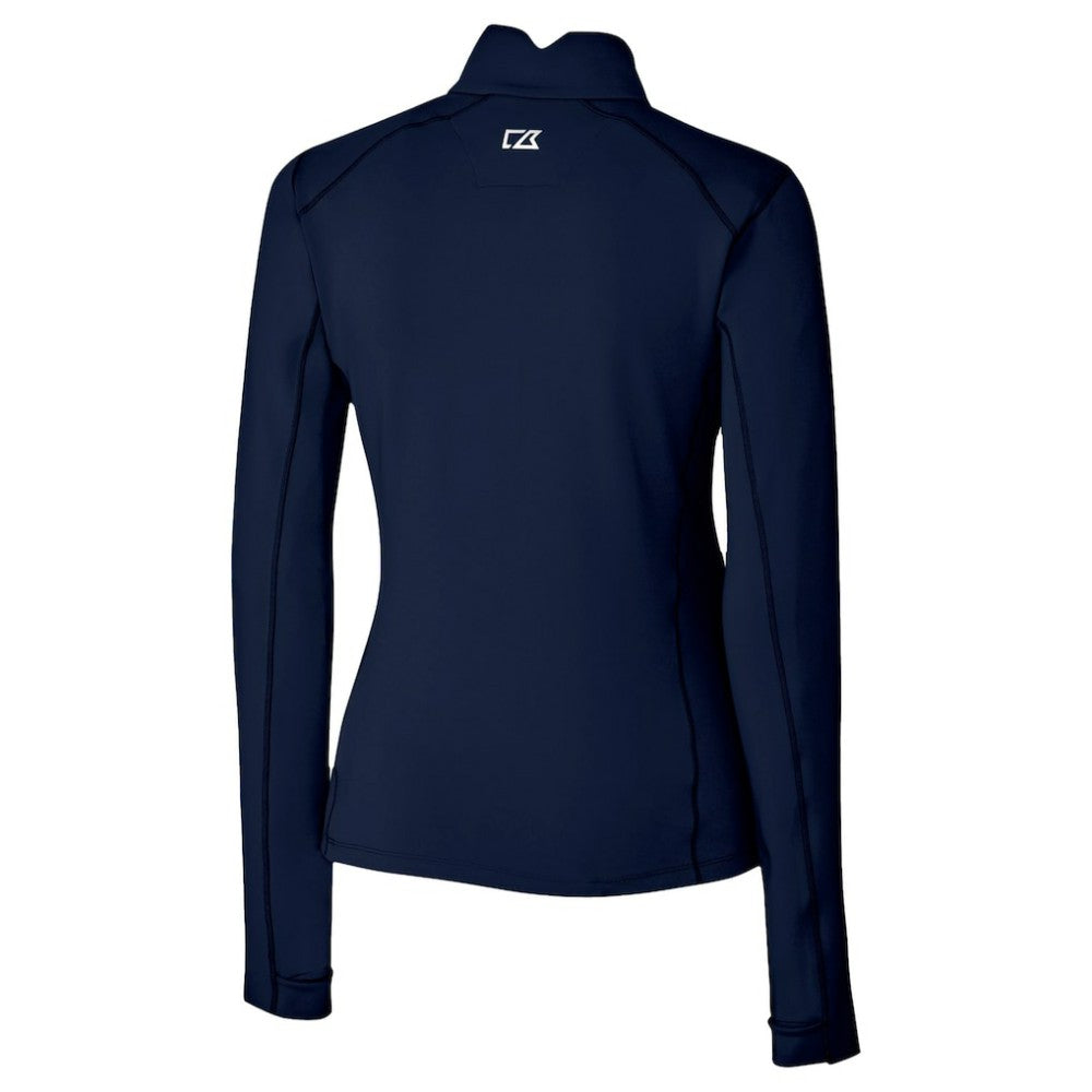 Chicago Cubs Cutter & Buck Women's City Connect Traverse Stretch Quarter-Zip Pullover Top Clearance