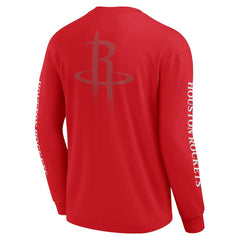Fanatics - Houston Rockets Elements Strive Long Sleeve T-Shirt  - Red