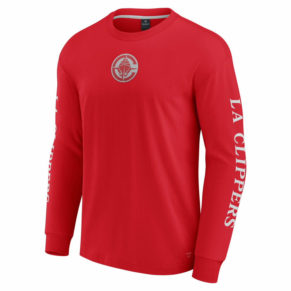 Fanatics - LA Clippers Elements Strive Long Sleeve T-Shirt  - Red