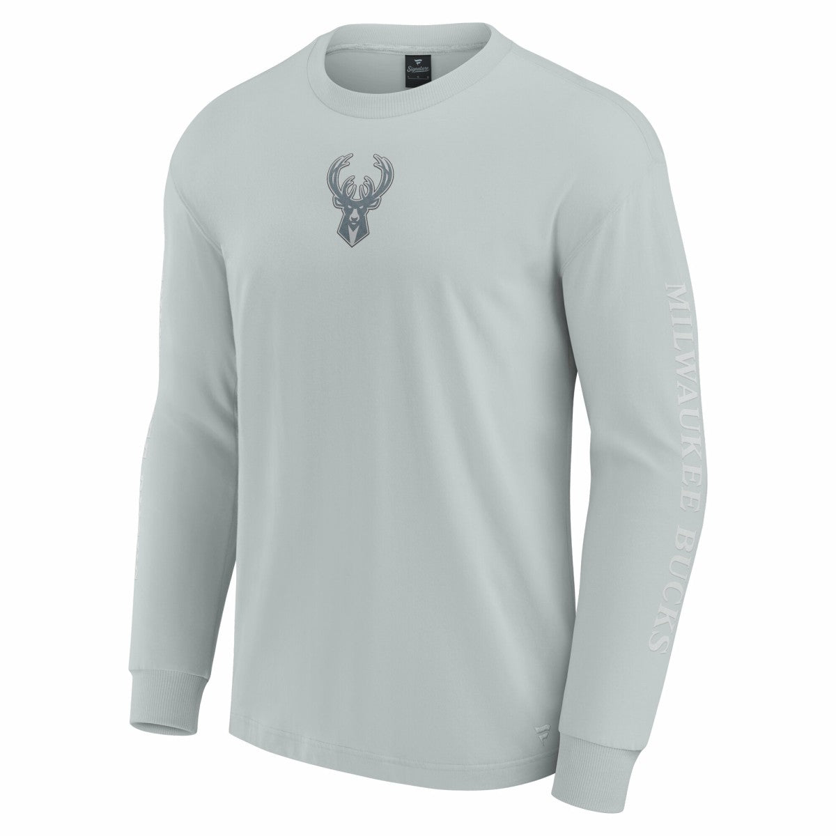 Fanatics - Milwaukee Bucks Elements Strive Long Sleeve T-Shirt  - Gray