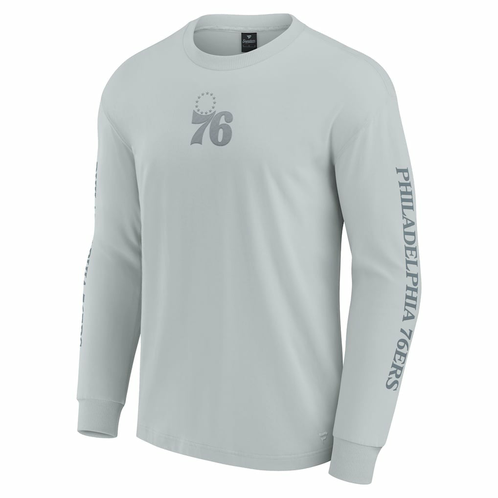 Fanatics - Philadelphia 76ers Elements Strive Long Sleeve T-Shirt  - Gray