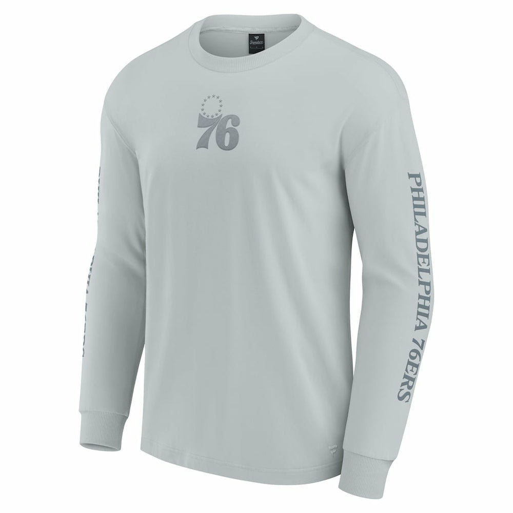 Fanatics - Philadelphia 76ers Elements Strive Long Sleeve T-Shirt  - Gray