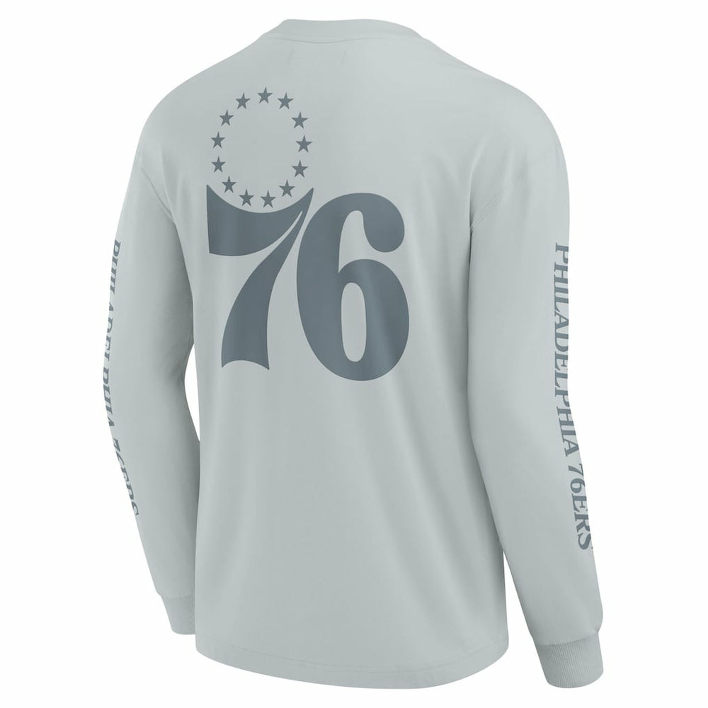 Fanatics - Philadelphia 76ers Elements Strive Long Sleeve T-Shirt  - Gray