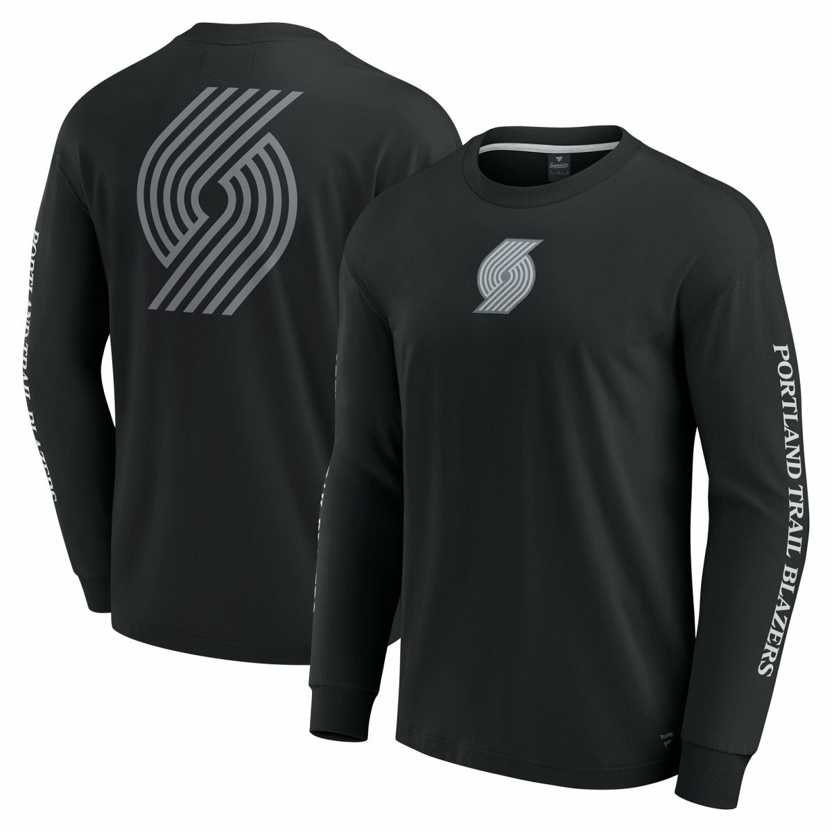 Fanatics - Portland Trail Blazers Elements Strive Long Sleeve T-Shirt  - Black