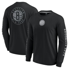 Fanatics - Brooklyn Nets Elements Strive Long Sleeve T-Shirt  - Black