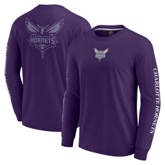 Fanatics - Charlotte Hornets Elements Strive Long Sleeve T-Shirt  - Purple