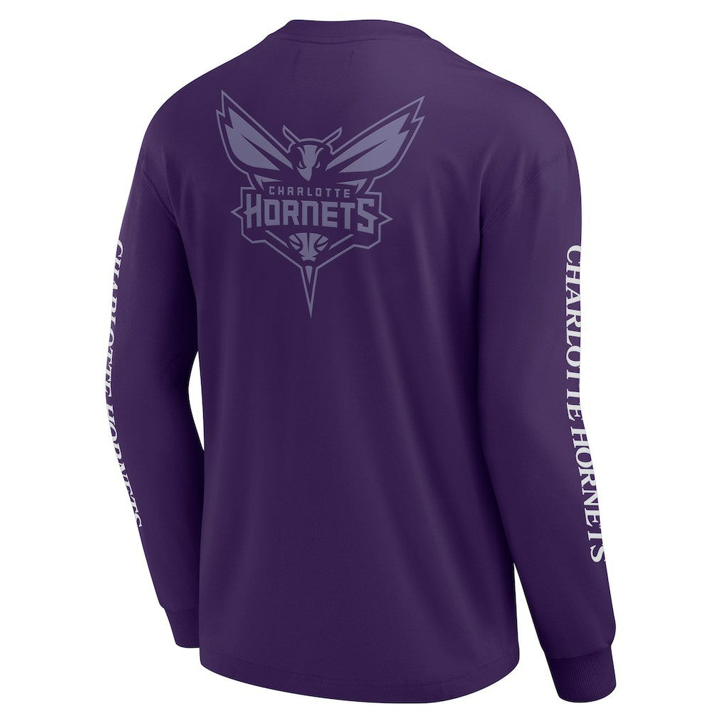 Fanatics - Charlotte Hornets Elements Strive Long Sleeve T-Shirt  - Purple