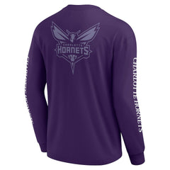 Fanatics - Charlotte Hornets Elements Strive Long Sleeve T-Shirt  - Purple