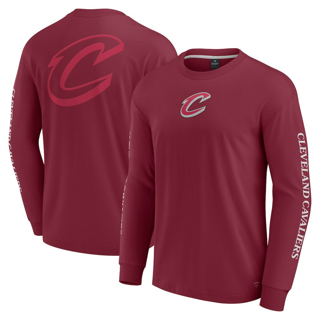 Fanatics - Cleveland Cavaliers Elements Strive Long Sleeve T-Shirt  - Wine