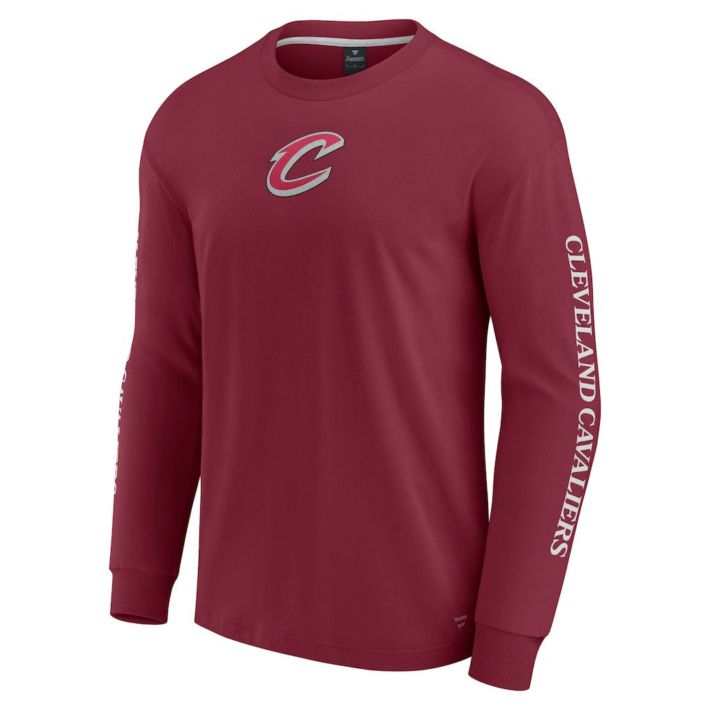 Fanatics - Cleveland Cavaliers Elements Strive Long Sleeve T-Shirt  - Wine