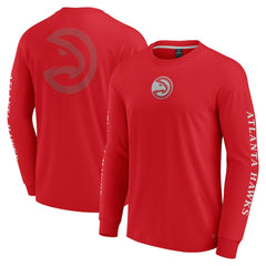 Fanatics - Atlanta Hawks Elements Strive Long Sleeve T-Shirt  - Red