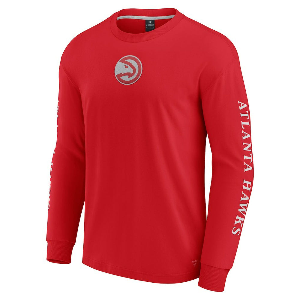 Fanatics - Atlanta Hawks Elements Strive Long Sleeve T-Shirt  - Red