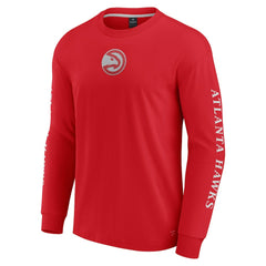Fanatics - Atlanta Hawks Elements Strive Long Sleeve T-Shirt  - Red