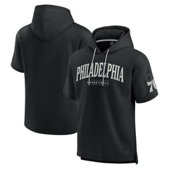 Fanatics - Philadelphia 76ers Elements Ready Short Sleeve Pullover Hoodie - Black