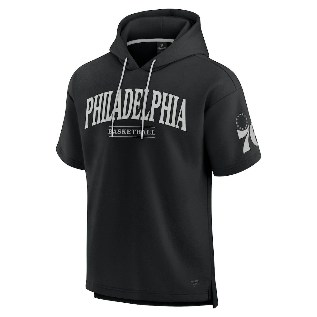 Fanatics - Philadelphia 76ers Elements Ready Short Sleeve Pullover Hoodie - Black