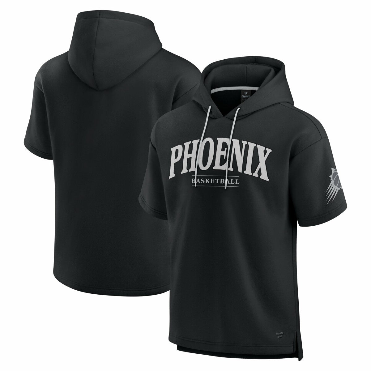 Fanatics - Phoenix Suns Elements Ready Short Sleeve Pullover Hoodie - Black