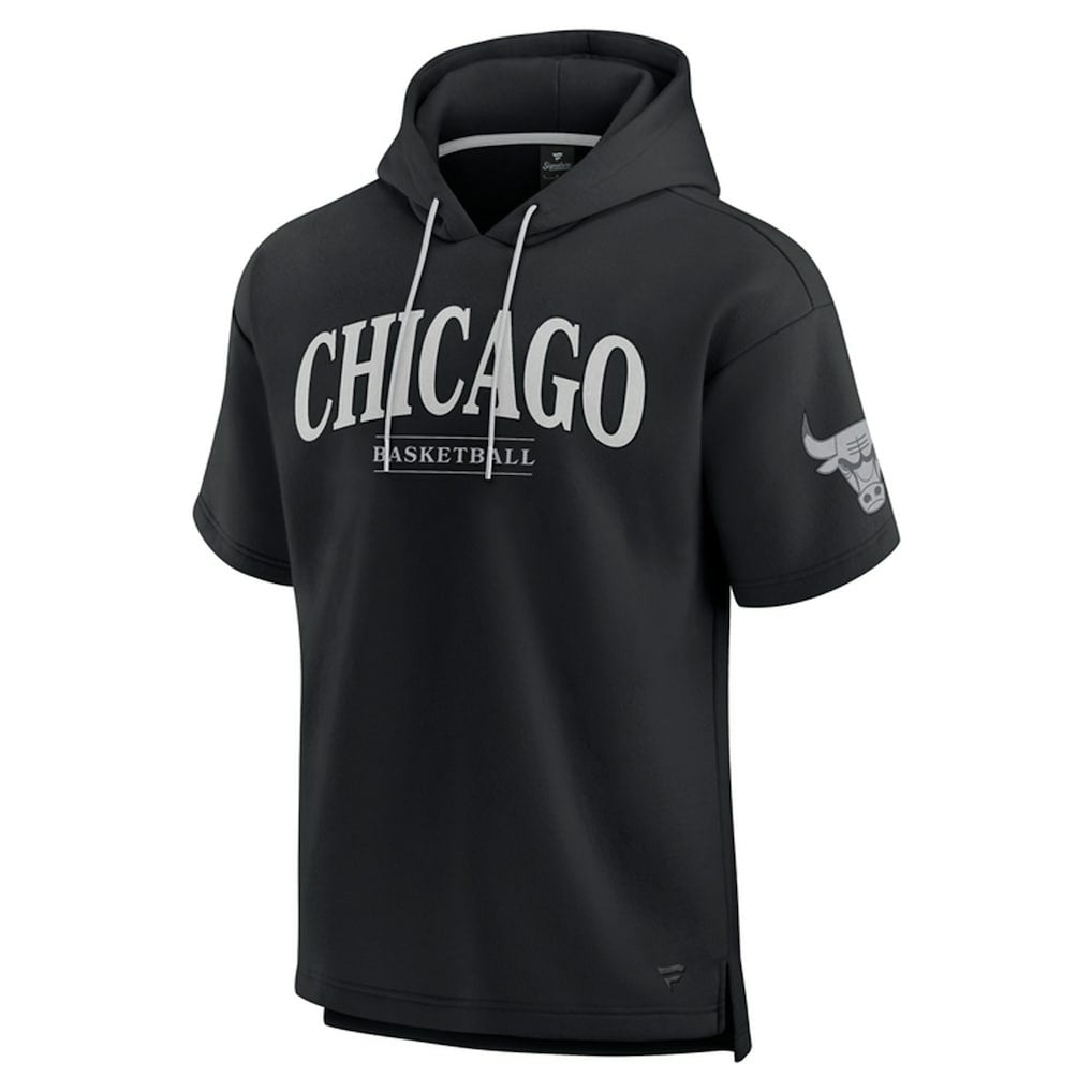 Fanatics - Chicago Bulls Elements Ready Short Sleeve Pullover Hoodie - Black