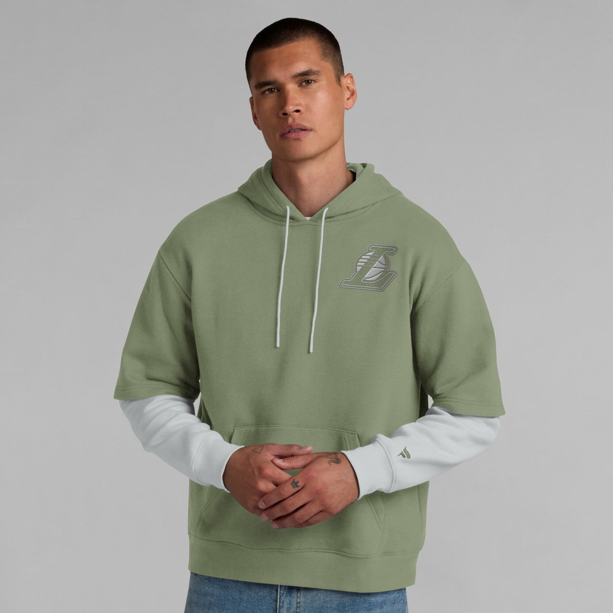 Fanatics - Los Angeles Lakers Elements Sleek Pullover Hoodie - Olive