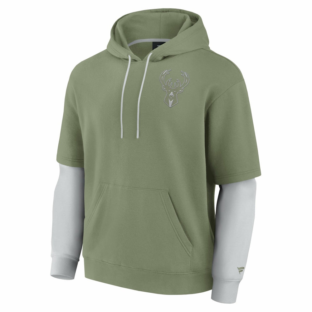 Fanatics - Milwaukee Bucks Elements Sleek Pullover Hoodie - Olive