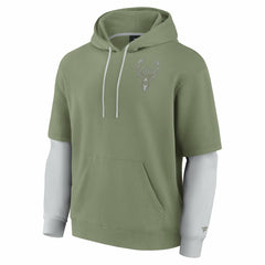 Fanatics - Milwaukee Bucks Elements Sleek Pullover Hoodie - Olive