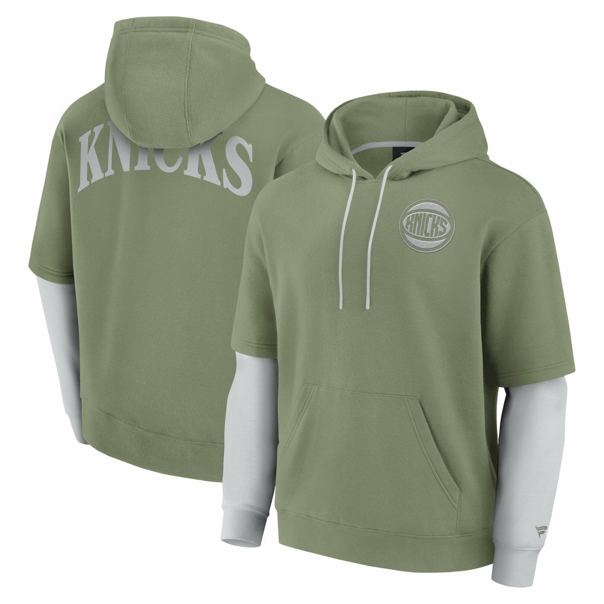 Fanatics - New York Knicks Elements Sleek Pullover Hoodie - Olive