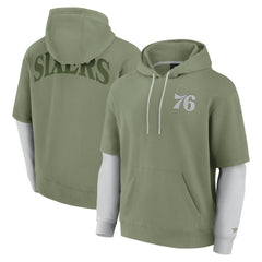 Fanatics - Philadelphia 76ers Elements Sleek Pullover Hoodie - Olive
