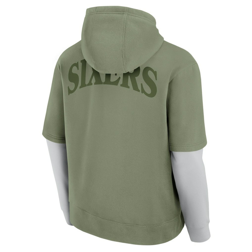 Fanatics - Philadelphia 76ers Elements Sleek Pullover Hoodie - Olive