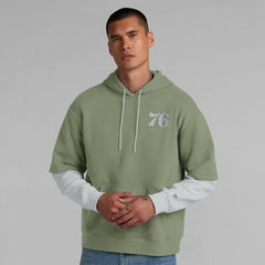 Fanatics - Philadelphia 76ers Elements Sleek Pullover Hoodie - Olive