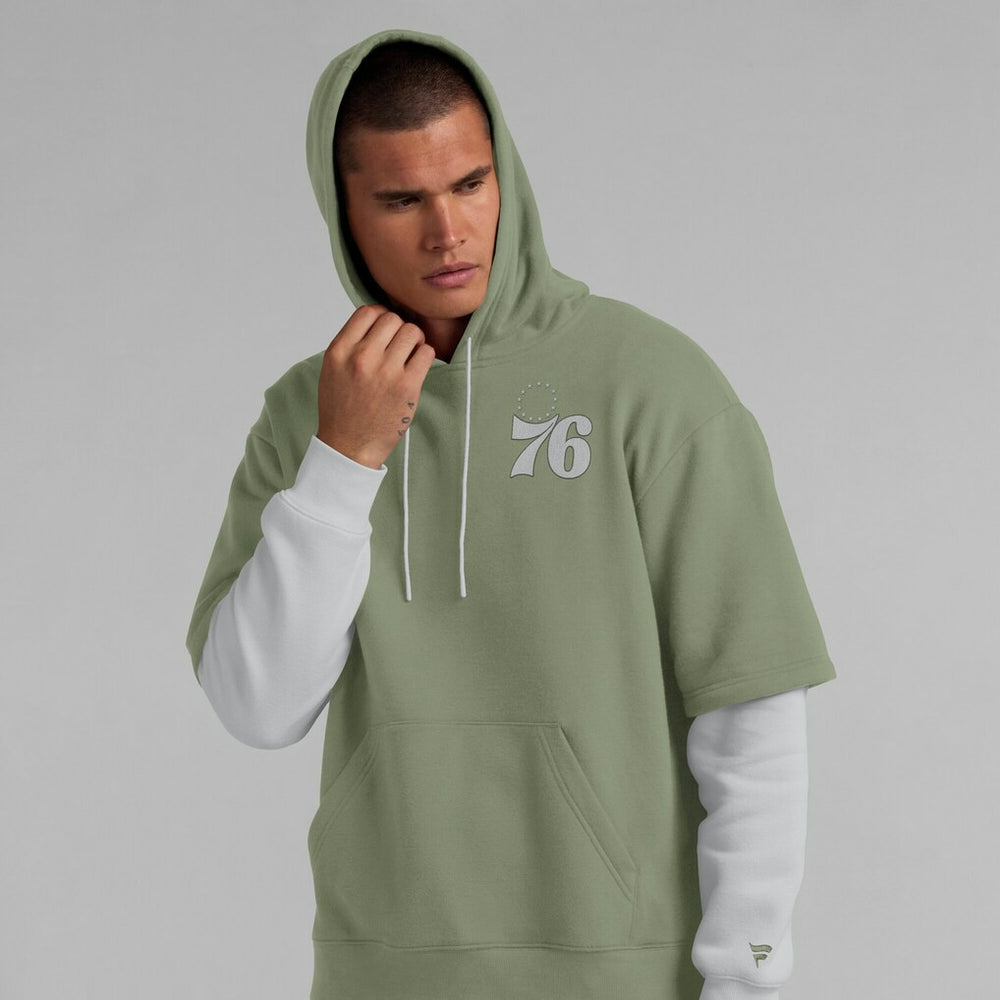 Fanatics - Philadelphia 76ers Elements Sleek Pullover Hoodie - Olive