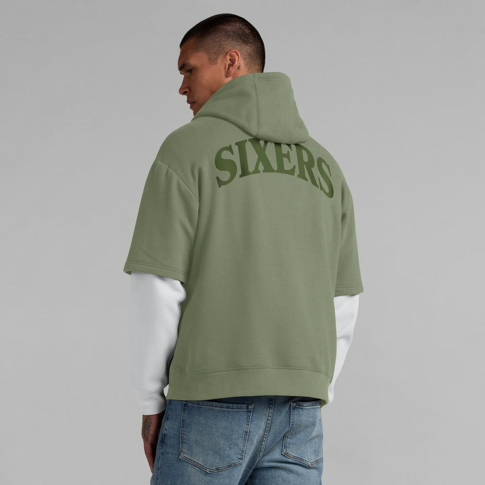 Fanatics - Philadelphia 76ers Elements Sleek Pullover Hoodie - Olive