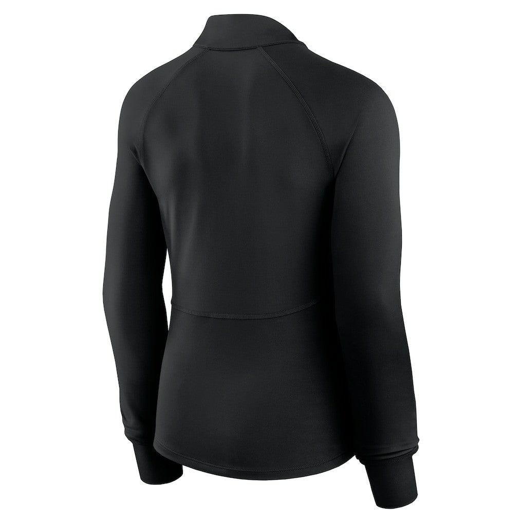 Fanatics - Philadelphia 76ers Women's Elements Match Raglan Quarter-Zip Top - Black