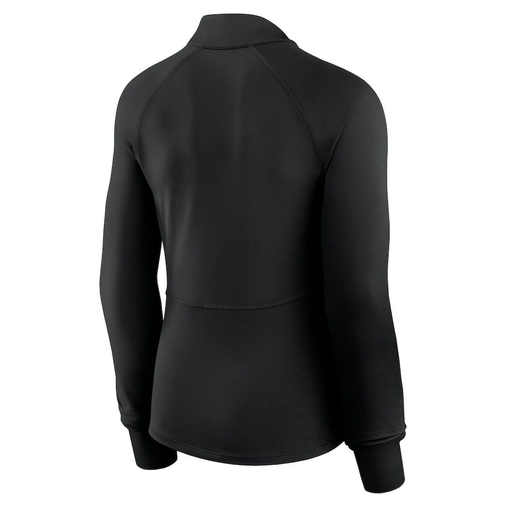 Fanatics - Philadelphia 76ers Women's Elements Match Raglan Quarter-Zip Top - Black