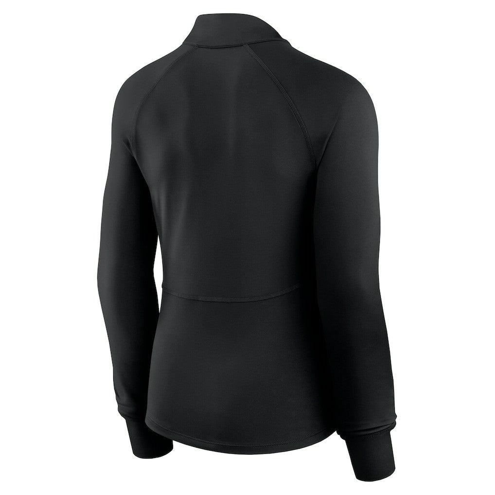 Fanatics - Chicago Bulls Women's Elements Match Raglan Quarter-Zip Top - Black