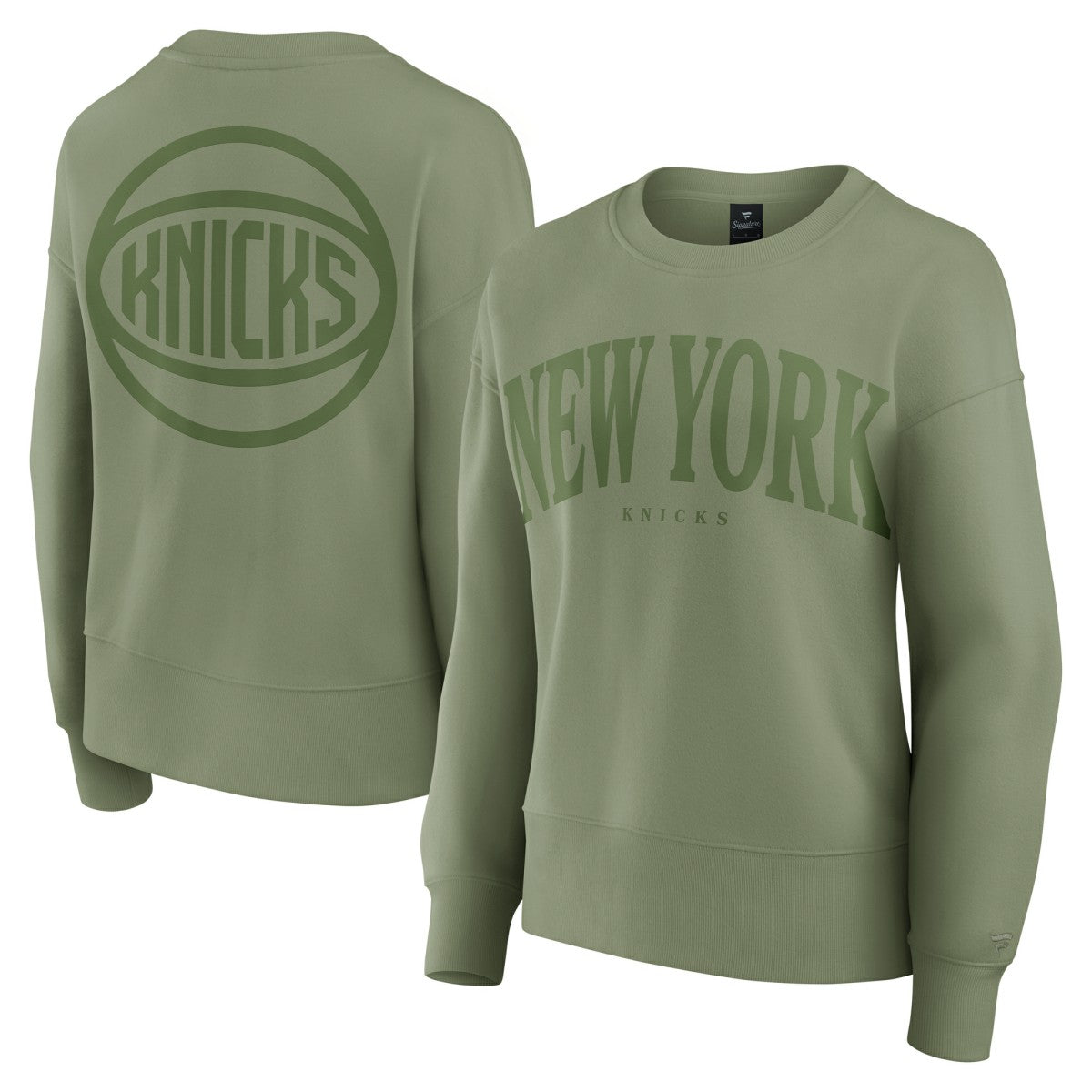 Fanatics - New York Knicks Women's Elements Flow Pullover Sweatshirt - Olive