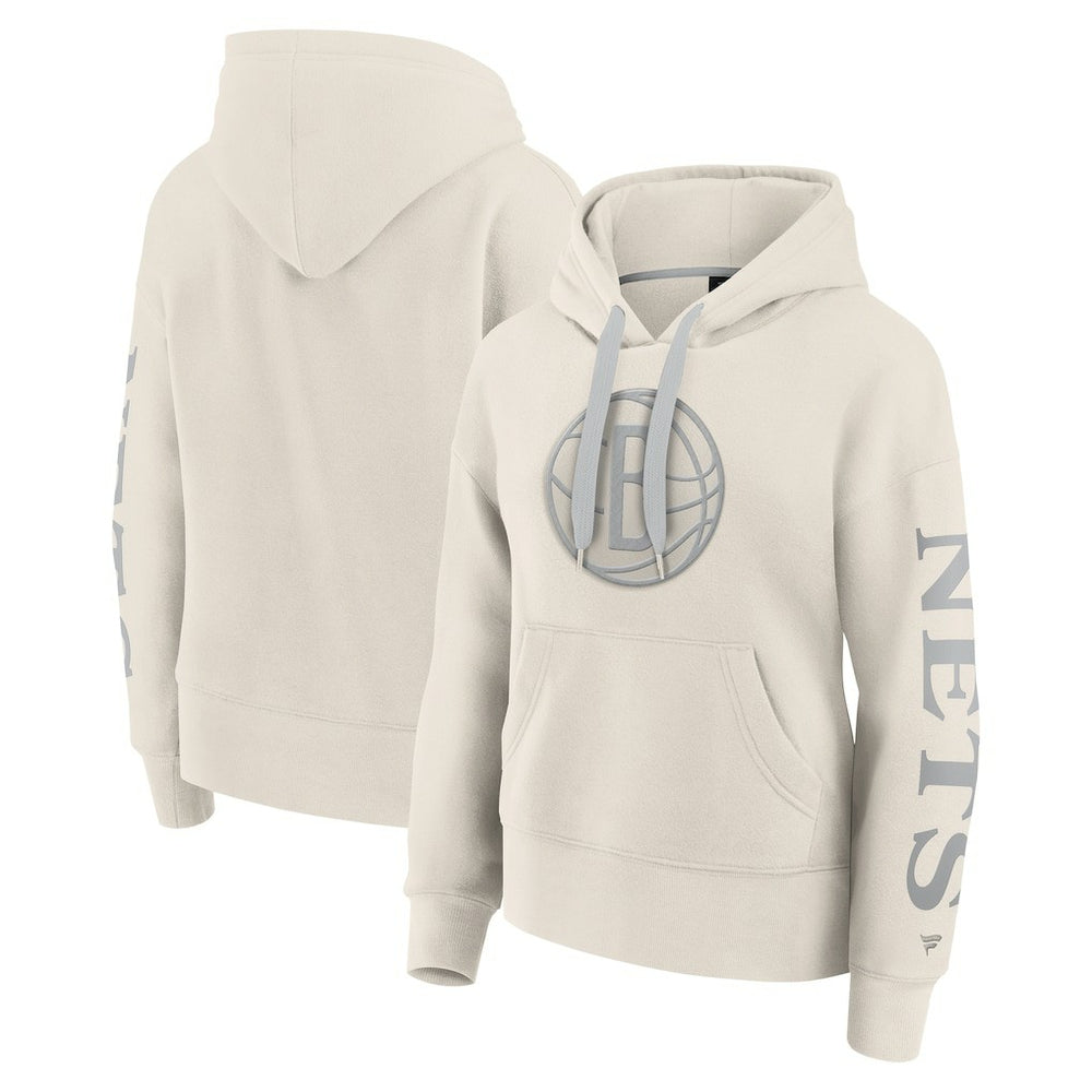 Fanatics - Brooklyn Nets Women's Elements Next Pullover Hoodie - Cream