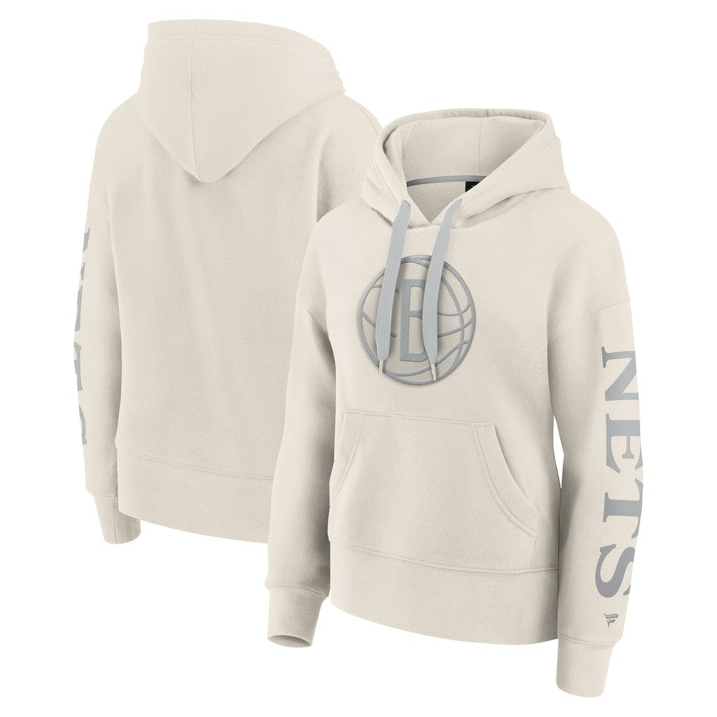 Fanatics - Brooklyn Nets Women's Elements Next Pullover Hoodie - Cream