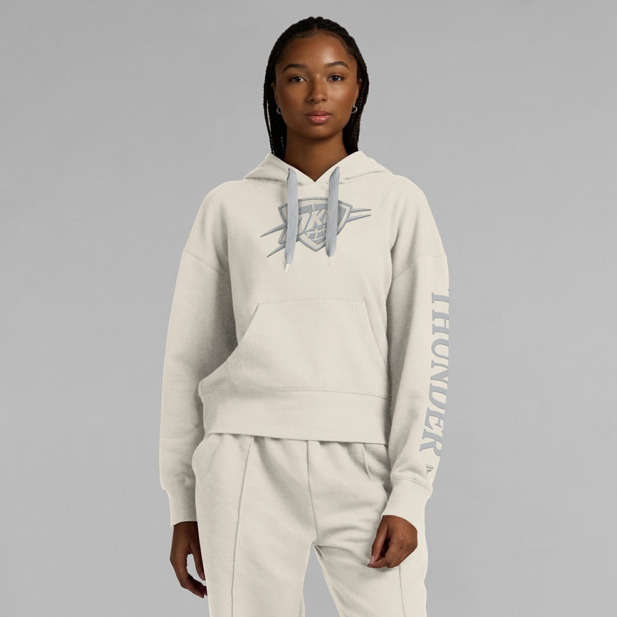 Fanatics - Oklahoma City Thunder Women's Elements Next Pullover Hoodie - Cream