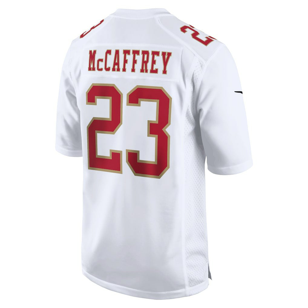 Christian McCaffrey San Francisco 49ers Fashion Game Jersey - White | NFL Jerseys