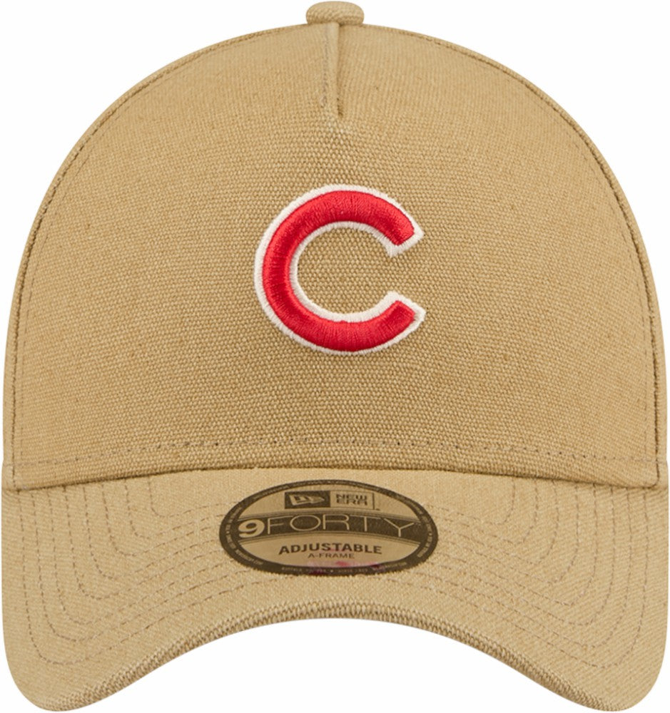 Chicago Cubs New Era Logo Essentials 9FORTY A-Frame Adjustable Hat Near Me