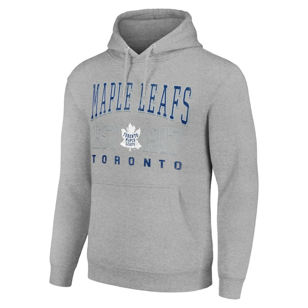 Toronto Maple Leafs - Starter Retro Graphic Pullover Hoodie Heather Gray