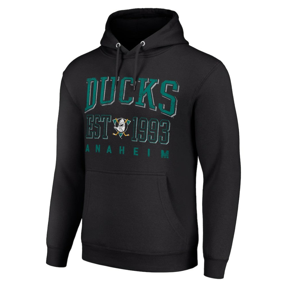 Anaheim Ducks - Starter Retro Graphic Pullover Hoodie Black